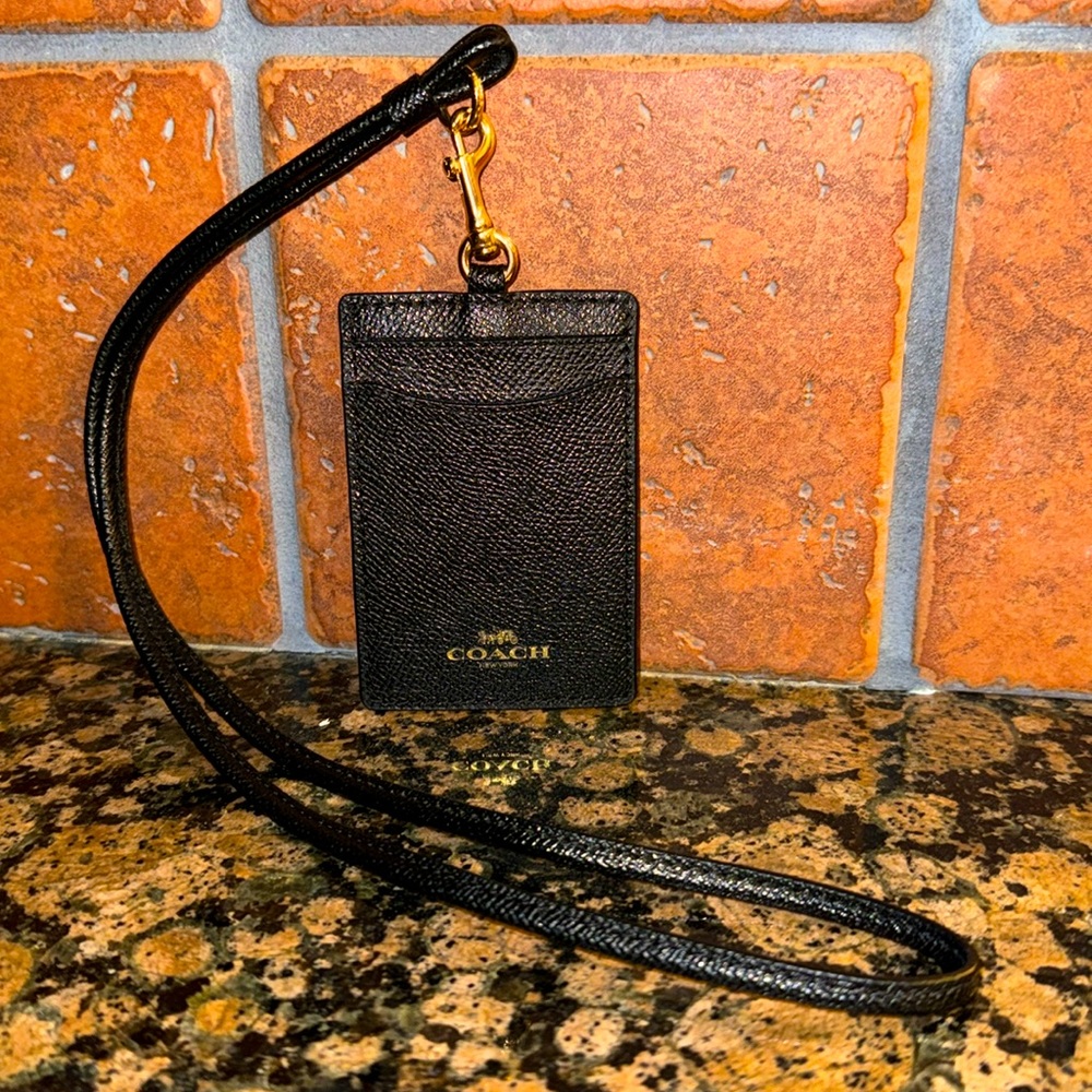 Black Lanyard From Coach